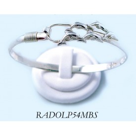 RADOLP54MBS Dolphin Cluster Bangle 