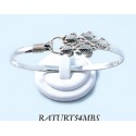 RATURT54MBS Turtle Cluster Bangle 