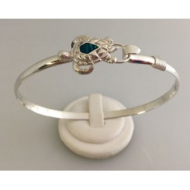 RA2964MBSS Sterling Silver Turtle with Opal Bangle 
