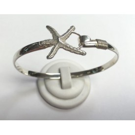 RA15464MBSS Sterling Silver Starfish Bangle