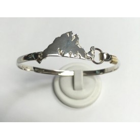 RA34414MBS Martha's Vineyard Map Bangle 