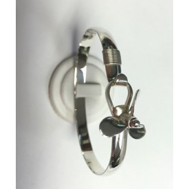 RANEWPROP4MBSS Sterling Silver Moveable Propeller Bangle