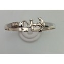 RA40316MBSS Extra Large Navy Anchor 6mm Bangle 