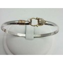 RA158224MB 14KT Gold Basket Bangle with 22 PTS of diamonds 