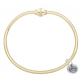 KB5634 Cape Cod Single 14KT Gold & Diamond Ball Bracelet