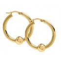 KE5405-J CAPE COD 14K BEAD 26MM HOOP