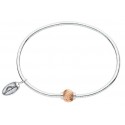 RB5460P SS CC BRACELET W ROSE GOLD SWIRL