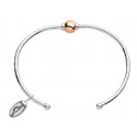 SB5463P SS CC SINGLE BEAD CUFF BRACLET