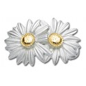 ZB5713 SS/14K DAISIES CLASP
