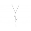 CAP5178 S/S JOURNEY CLEAR CZ PENDANT