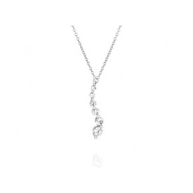 CAP5178 S/S JOURNEY CLEAR CZ PENDANT