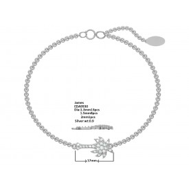 EDA9930 CZ PALMTREE ANKLET