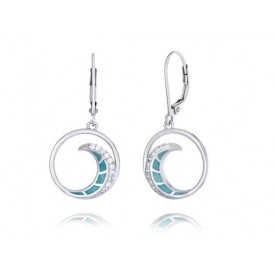 EDE8289SL SS  LARIMA OCEAN WAVE EARRINGS 