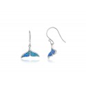 EDE9020 S/S OPAL SMALL WHALES TAILS EARRINGS