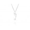 EDP7831 S/S THIN MERMAID SILHOUETTE PENDANT