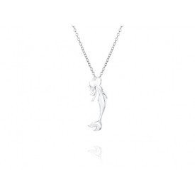 EDP7831 S/S THIN MERMAID SILHOUETTE PENDANT