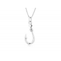 SVP0037 FISH HOOK HIGH POLISHED PENDANT