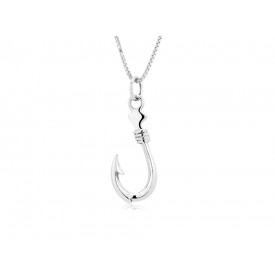 SVP0037 FISH HOOK HIGH POLISHED PENDANT