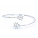 EDG9949 STERLING SILVER CZ SHIPS WHEEL CUFF