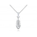 EDP9010 S/S SM FISHBONE PENDANT