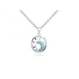 EDP9177 S/S WAVE W/ LARAMIR PENDANT
