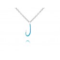 EDP9416 S/S FISHHOOK W/ OPAL PENDANT