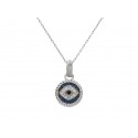 EDP9855 S/S EVIL EYE PENDANT