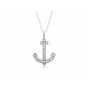 EDP9862 S/S SM ANCHOR PENDANT