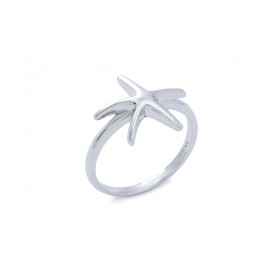 EDR9056 S/S STARFISH RING