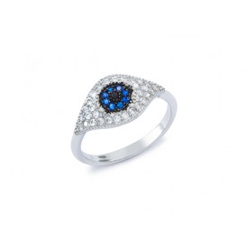 EDR9103 S/S EVIL EYE RING