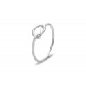 SDR0082 S/S KNOT RING