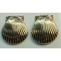 RALJES318 14KT Large Scallop Shell Post Earrings