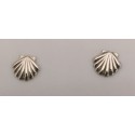 RAAT3409S STERLING SILVER SMALL SCALLOP SHELL POST EARRINGS
