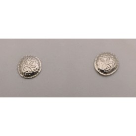 RAATE3438S STERLING SILVER SMALL SANDDOLLAR POST EARRINGS