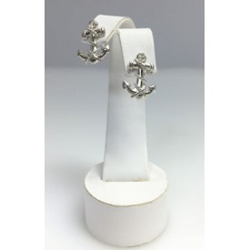 RA4027PERS Sterling Silver Medium Anchor Post Earrings