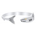 ENB3021P S/S Shark cuff bracelet