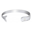 ENB3022 S/S Whale cuff bracelet