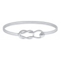 ENB3031 S/S Knot & Loop ball bracelet