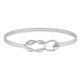 ENB3031 S/S Knot & Loop ball bracelet