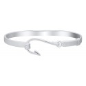 ENB3142 Sterling Silver Fishhook bracelet