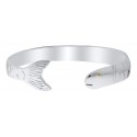 ENB34025 Sterling Silver Vermeil Eye Fish cuff.