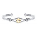 ENBT034 SS-14K SPLIT SHANK BEAD CUFF