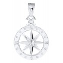 ENP3022 SS SM COMPASS ROSE PEND-14MM