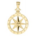 ENP4023 14K COMPASS ROSE NECKALCE-20MM