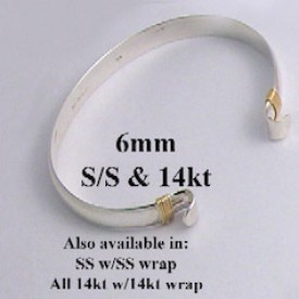 RAIC652G Two Tone Interchangeable 6MM Bangle