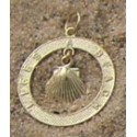 RA170LBC Lifes a Beach Small Scallop Charm 