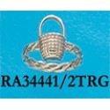 RA34441/2TRG Twisted Band Basket Ring 