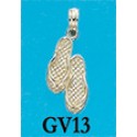 RAGV13C Small Double Flip Flop Charm
