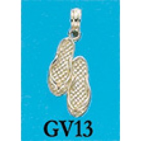 RAGV13C Small Double Flip Flop Charm