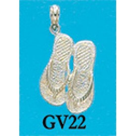 RAGV22 Large Double Flip Flop Charm